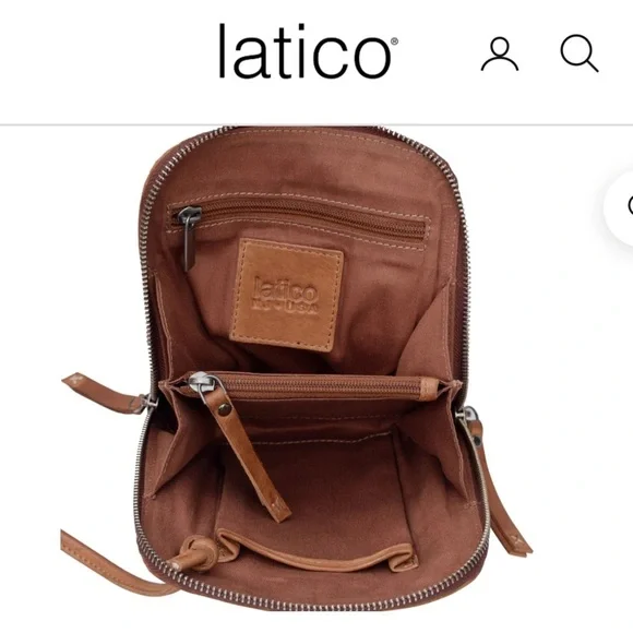Latico Marge Saddle Crossbody Bag with X Stitch Detail, New in bag (not tagged) - Picture 8 of 13